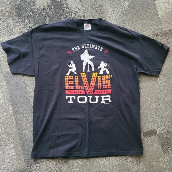 The Ultimate Elvis Tour 2010 Concert T Shirt Extra Lg - Presley Tribute Artists - Picture 1 of 5